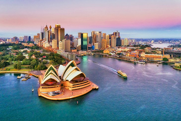 Sydney Harbour at sunrise