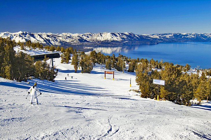 Ski resort overlooking Lake Tahoe