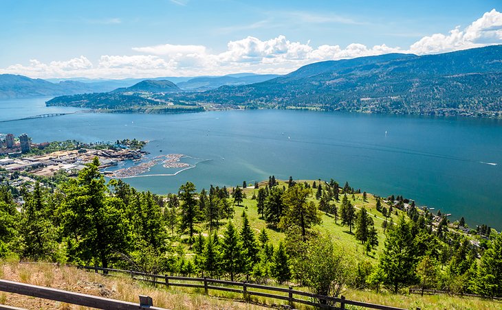 Okanagan Lake and Kelowna