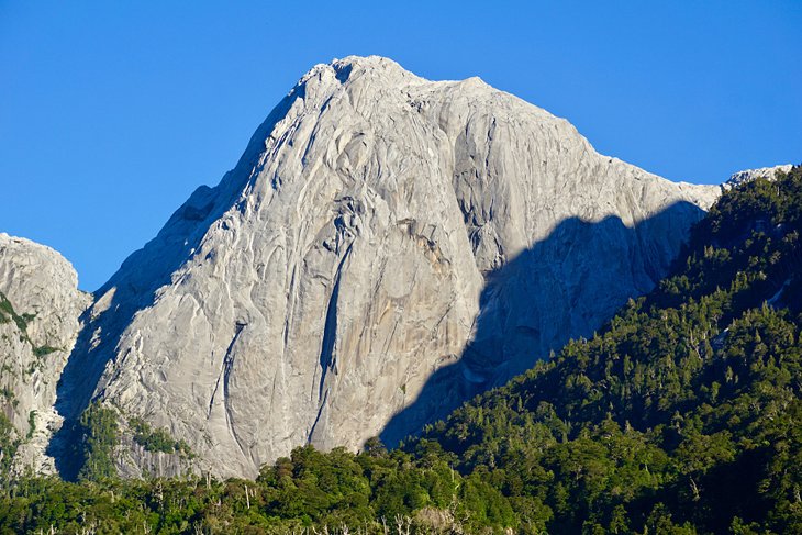 Giant rock face in the Cochamó Valley