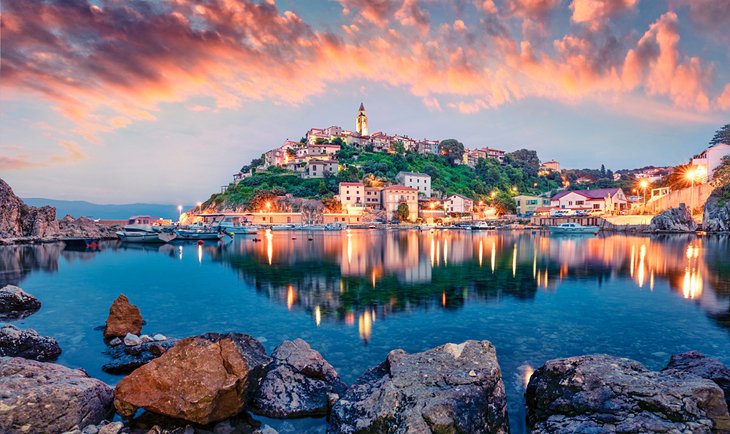 Sunset over Vrbnik