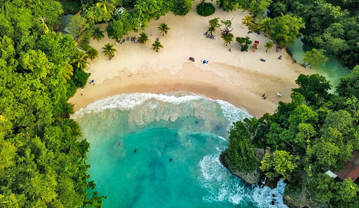 Aerial view of Frenchman's Cove