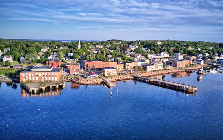 Aerial view of Eastport, Maine