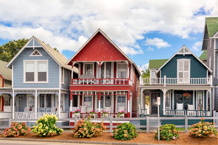 Colorful cottages in Oak Bluffs