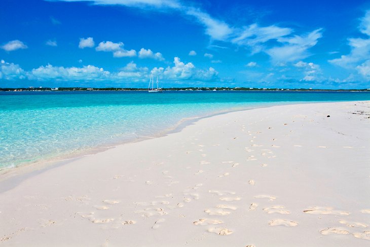 Stunning beach on Stocking Island, Exumas, The Bahamas