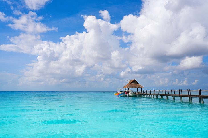 A pier in Cozumel