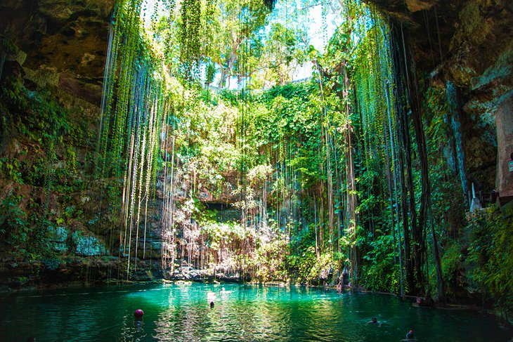 Cenote in the Riviera Maya