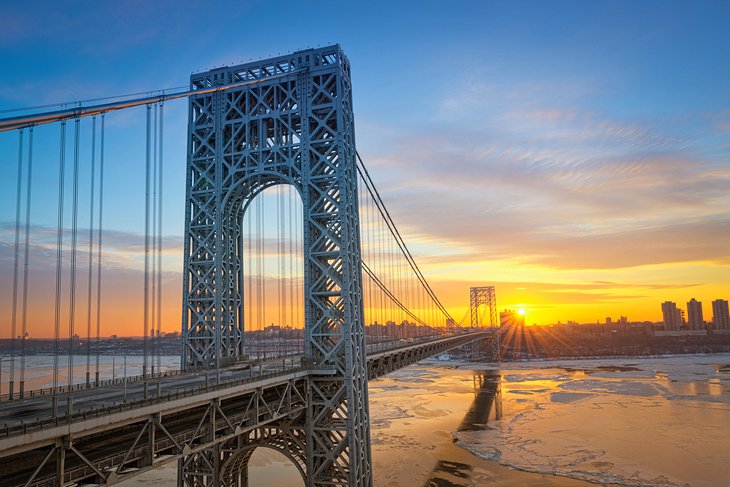 Sunrise at George Washington Bridge