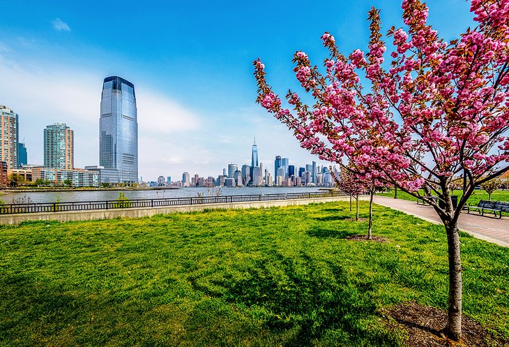 Manhatten skyline view from Liberty State Park