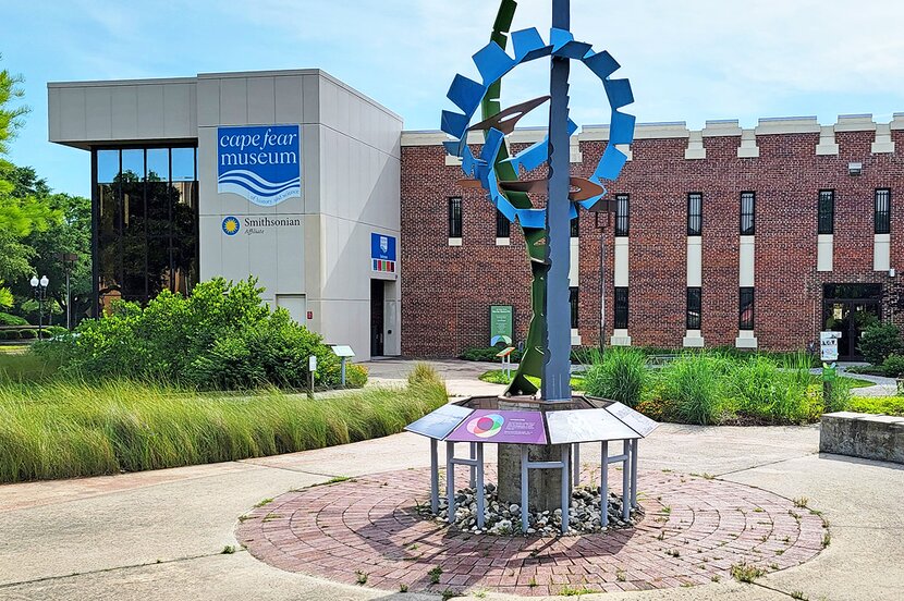 Sculpture at the Cape Fear Museum Park