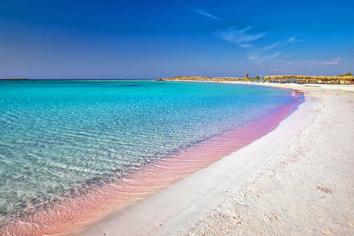 Pink sand beach at Elafonissi
