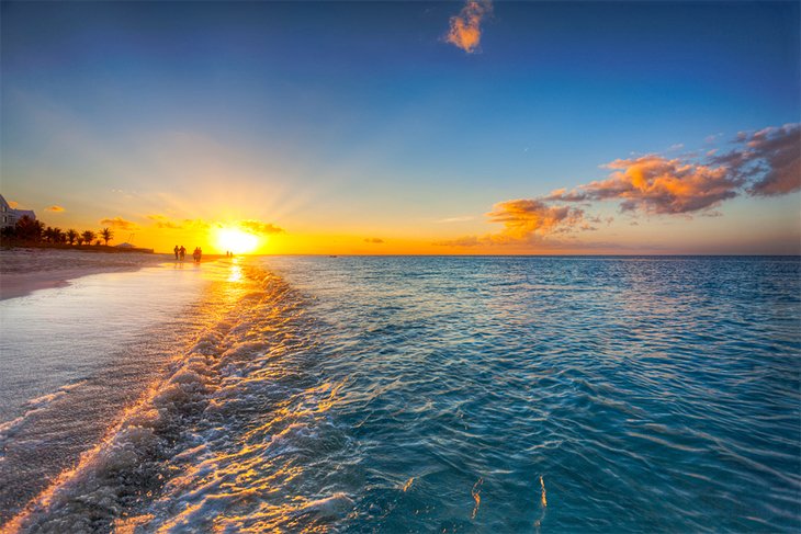 Sunset at Grace Bay Beach