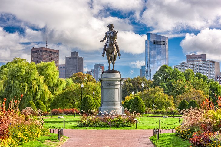 George Washington Statue at Public Gardens in Boston