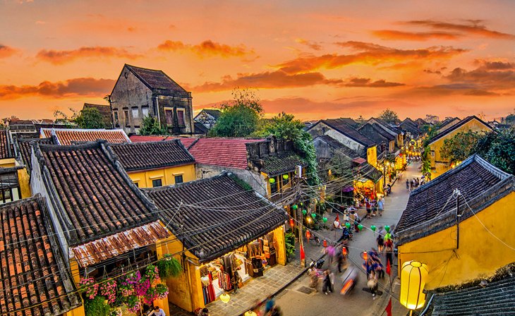 Hoi An Ancient Town at sunset