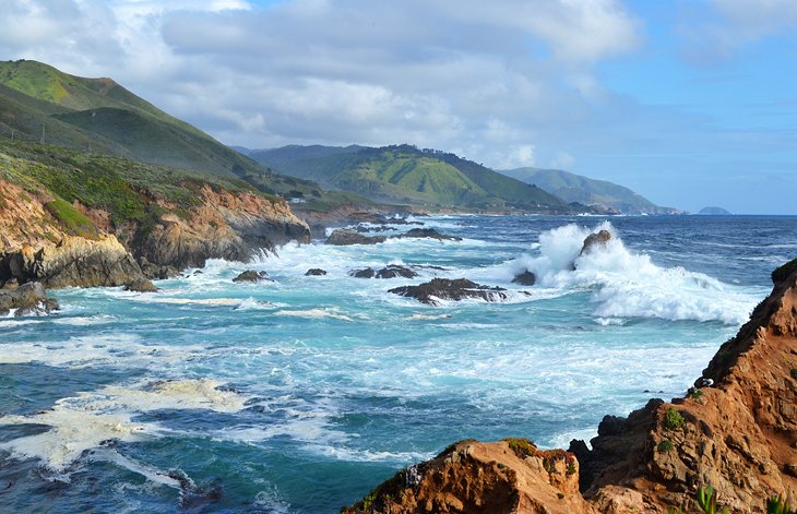 Ocean scene in Big Sur