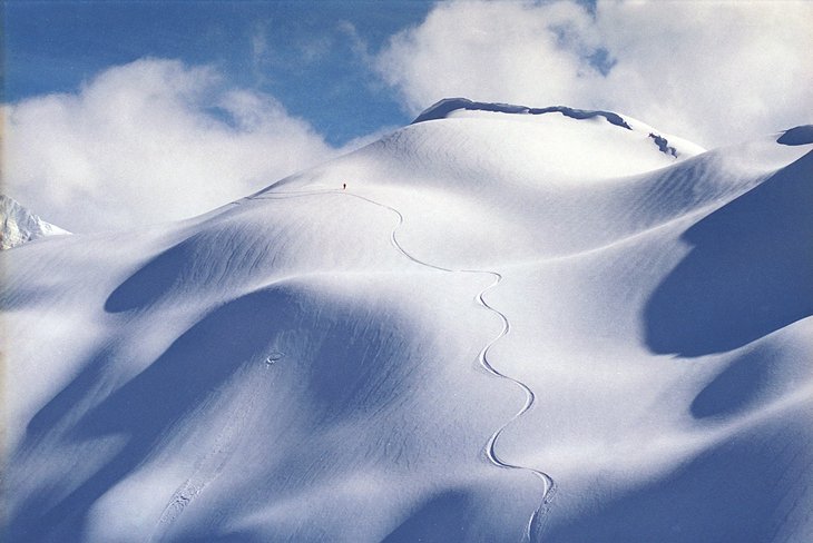 Fresh tracks at Mt. Baker Ski Area, Washington