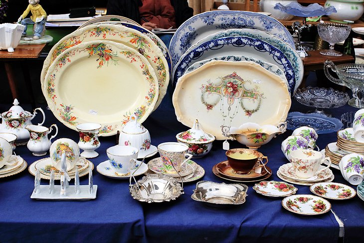 Antique porcelain plates