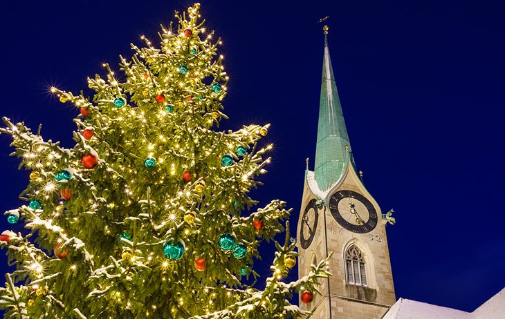 Christmas tree in Zurich