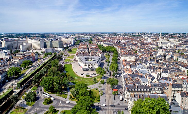 Aerial view of Île Feydeau