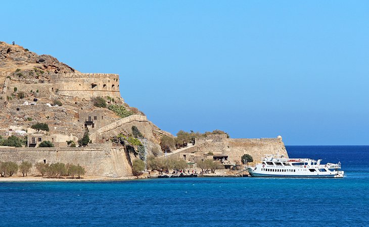 Spinalonga Island and ferry