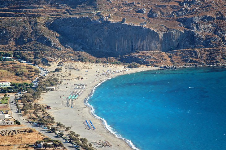 View over the beach at Plakias
