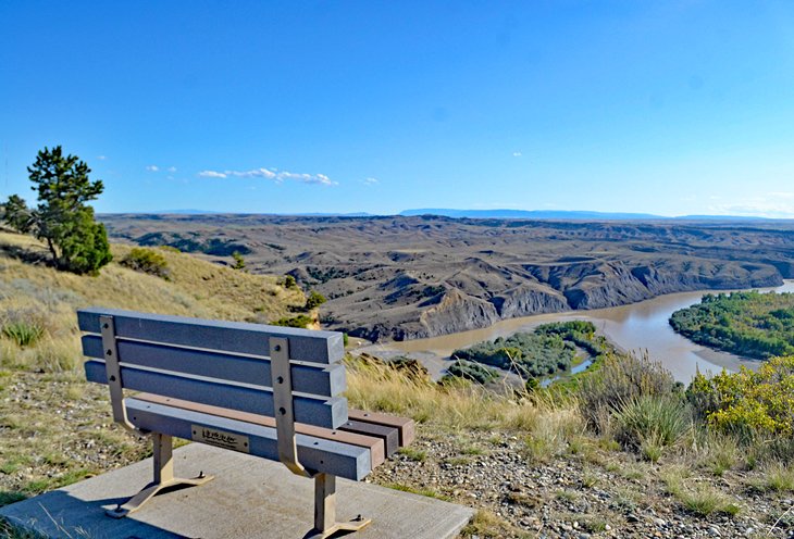 The view from Four Dances Recreation Area