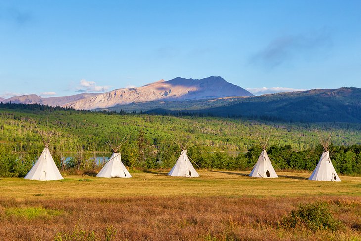 Tipis in Babb, Montana