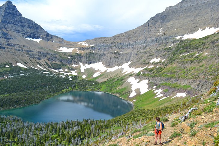 Old Man Lake from Pitamakan Pass