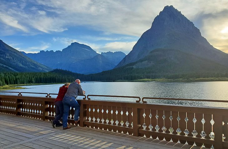 View from Many Glacier Hotel