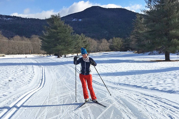 Cross-country skiing at the Jackson XC Center