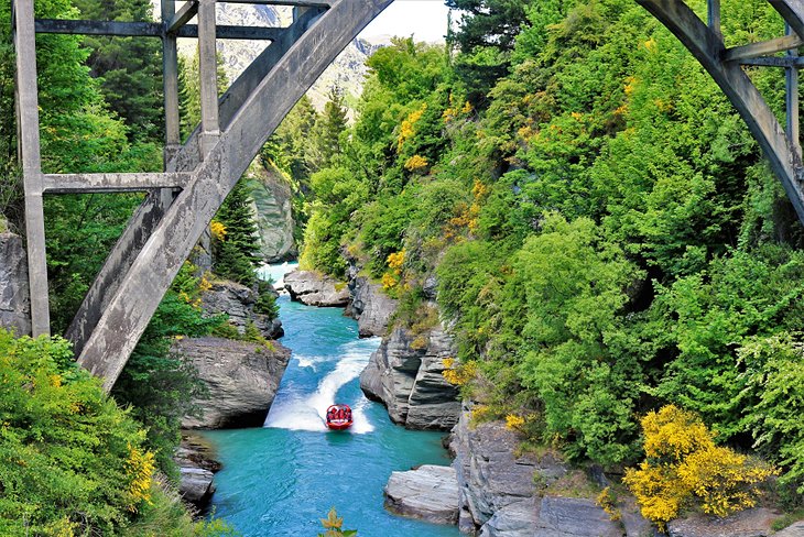 Jet boat on the Shotover River