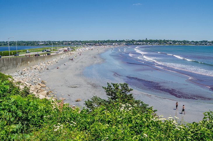 Easton's Beach view from Newport Cliff Walk