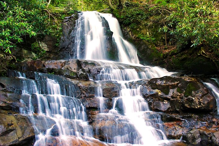 Laurel Falls in the Great Smoky Mountains National Park