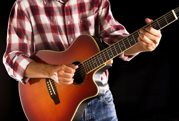 Country music guitar player