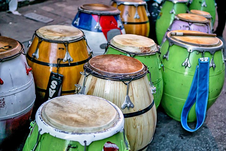 Candombe drums in Uruguay