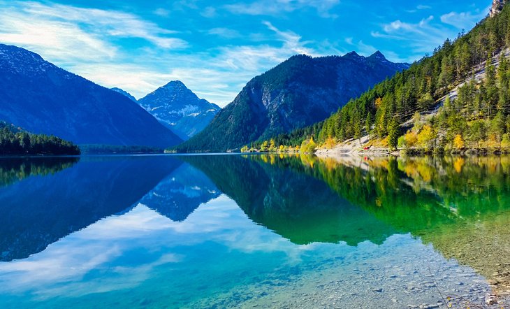 Lake Plansee in the Tyrolean Alps