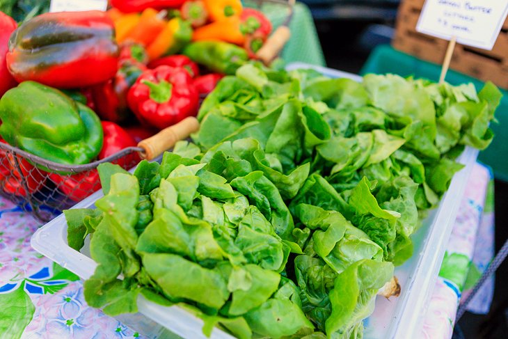 Fresh veggies at the Modesto Certified Farmers Market