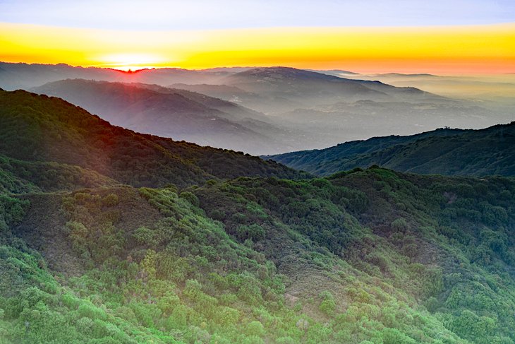 Sunset from the Mount Umunhum summit