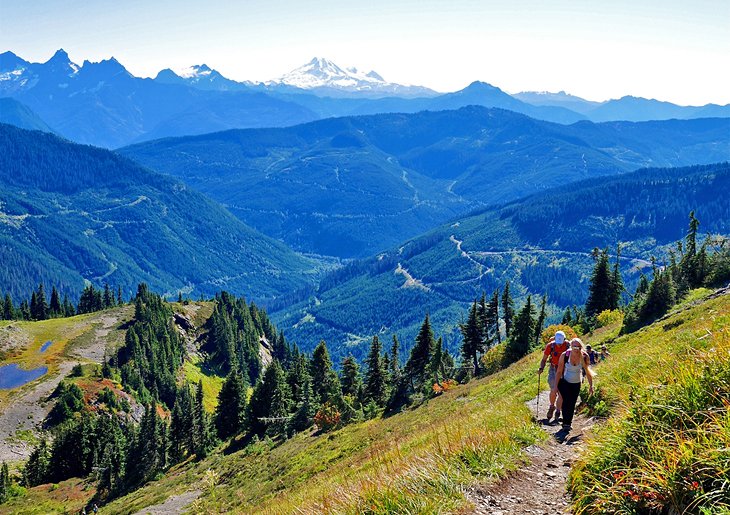 Hikers on Mount Cheam