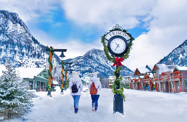 Frisco decorated for the holidays