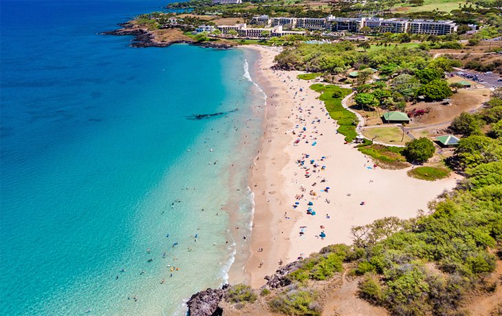 Aerial view of Hapuna Beach State Park