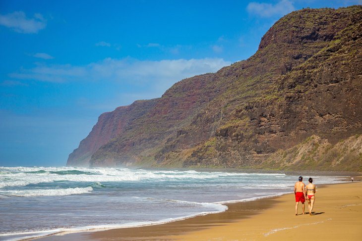 Beginning of the Napali Coast at Polihale State Park