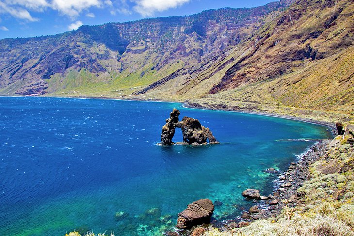 Roque Bananza on the east coast of El Hierro