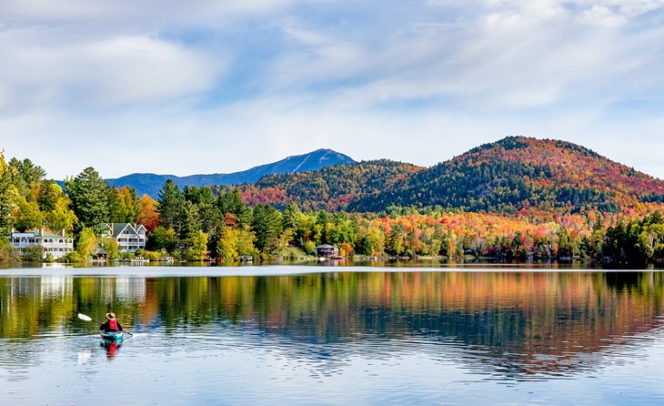 Mirror Lake in Lake Placid, NY