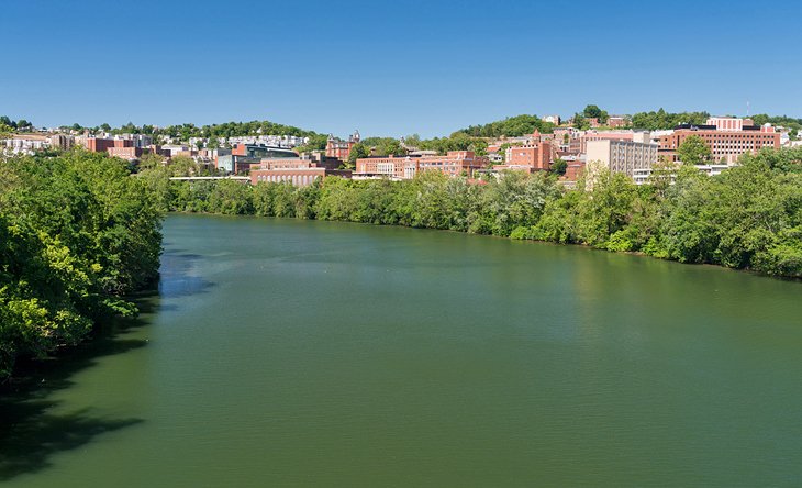 The Monongahela River and downtown Morgantown