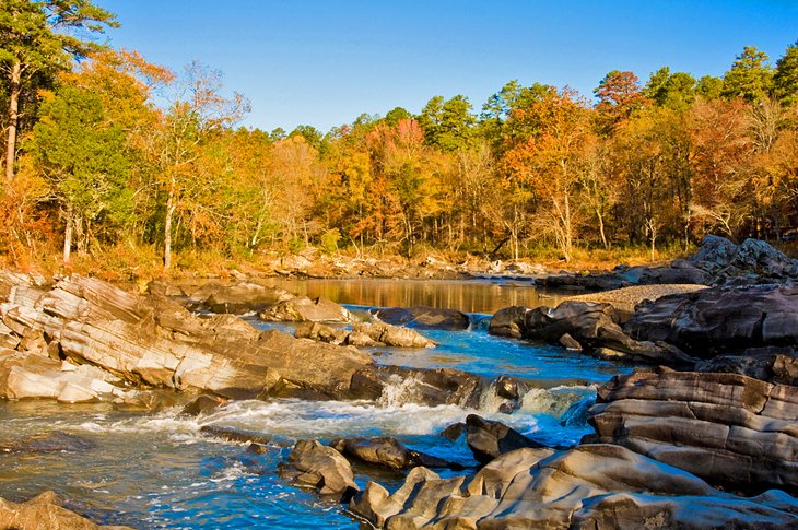 Fall colors on the Cossatot River