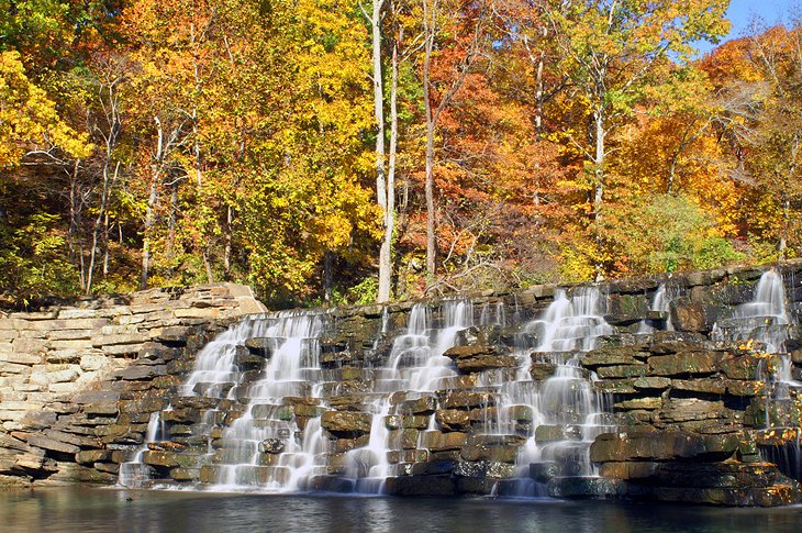 Waterfall at Devil's Den State Park