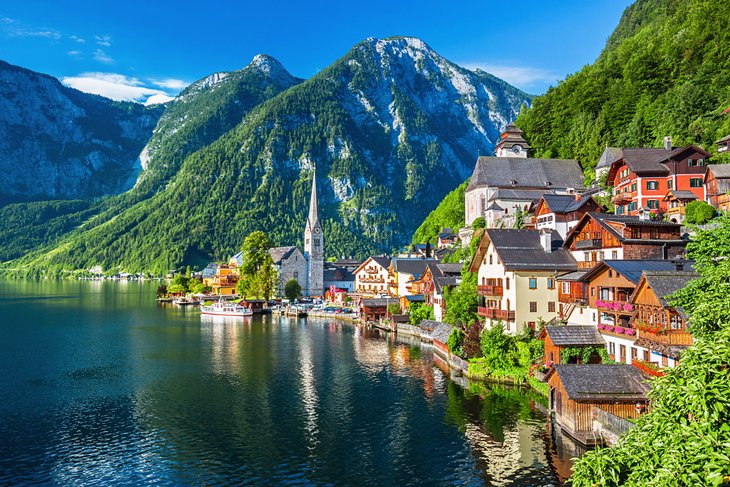 Hallstatt Village in the Austrian Alps