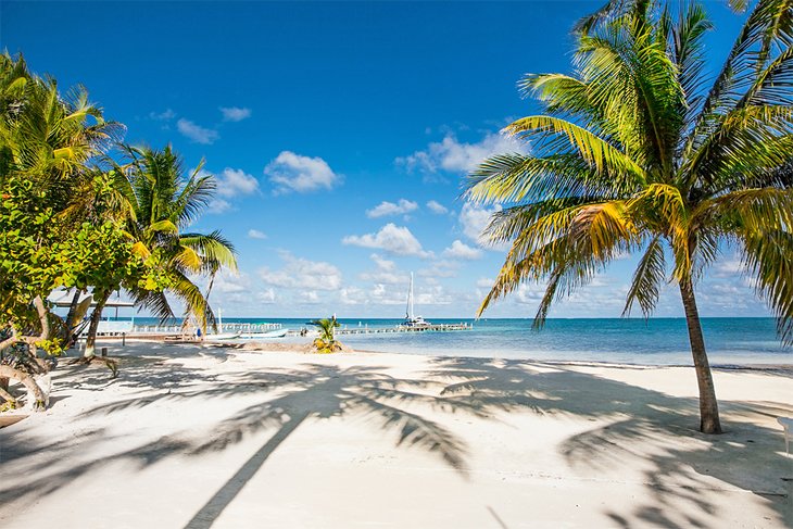 Beach on Caye Caulker