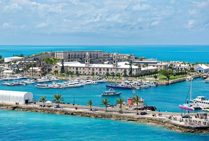 Aerial view of the Royal Navy Dockyard